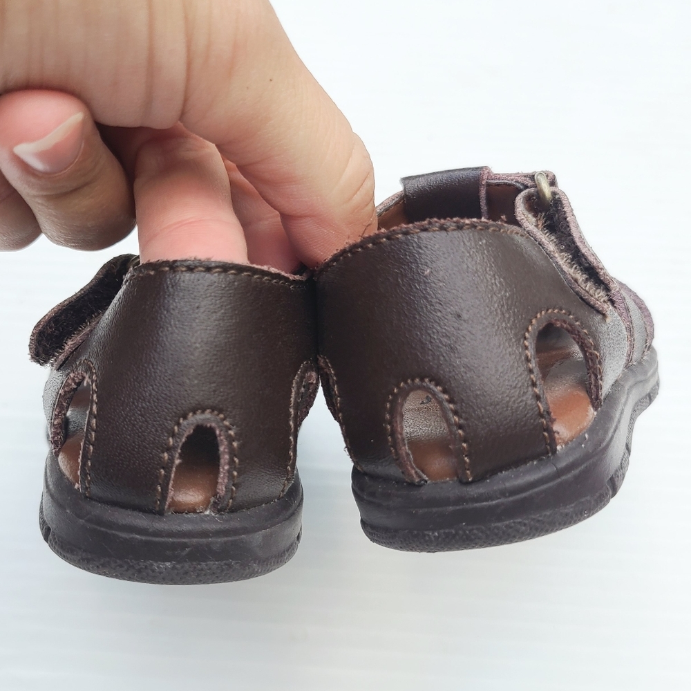 T.K.S. baby boy brown leather fisherman sandals - Picture 5 of 7